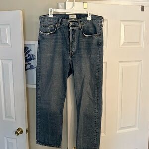 Agolde 90s crop mid rise straight jeans